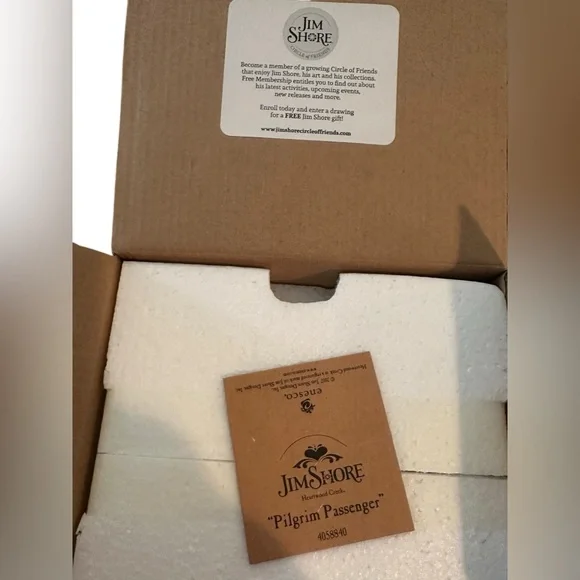 Jim Shore Pilgrim Passenger Riding Turkey Figurine NIB Thanksgiving SOLD OUT NIB - Picture 8 of 10